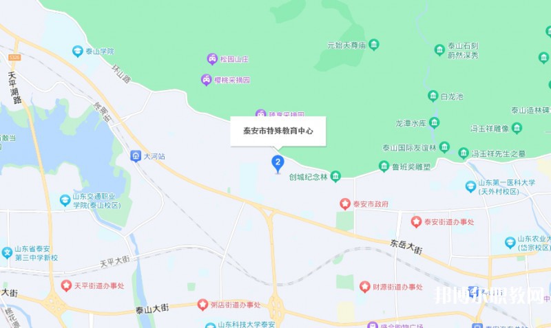 泰安市特殊教育中心地址，乘车路线